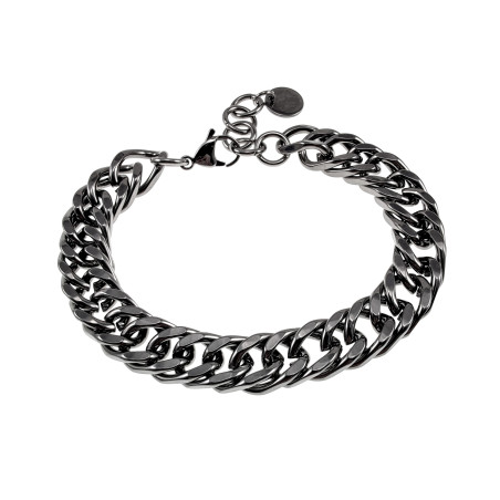 Armband Heren - Gepolist RVS - Gourmet Schakelarmband - Verstelbaar