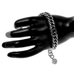 Armband Heren - Gepolist RVS - Gourmet Schakelarmband - Verstelbaar