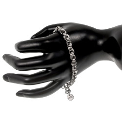 16 tot 19cm Armband Unisex - Gepolist RVS - Knooparmband - Schakelarmband - Verstelbaar - Handgemaakt door esde2