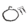 ∅15mm x 2,5mm Oorringen Unisex - RVS - 45mm Lange Oorbellen Hangende Ster - Handgemaakt