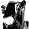 ∅15mm x 2,5mm Oorringen Unisex - RVS - 45mm Lange Oorbellen Hangende Ster - Handgemaakt