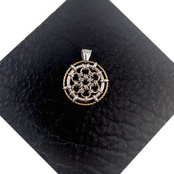 Ketting + Bloemhanger Dames - Bicolor RVS - Handgemaakt door esde2