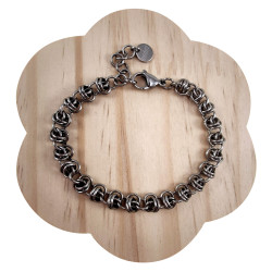 Armband Unisex - RVS Knooparmband Handgemaakt door esde2 Verstelbaar