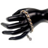 Armband Unisex - Tweekleurige RVS Ringarmband - Exclusieve Armband Handgemaakt door esde2 - Verstelbaar 16cm tot 19cm