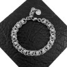 Exclusieve Gepolijst RVS Ringarmband Unisex Handgemaakt - Verstelbaar