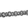 Exclusieve Gepolijst RVS Ringarmband Unisex Handgemaakt - Verstelbaar
