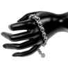 Exclusieve Gepolijst RVS Ringarmband Unisex Handgemaakt - Verstelbaar