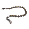 Exclusieve Bicolor RVS Verweven Ringarmband Handgemaakt Verstelbaar