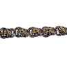 Exclusieve Bicolor RVS Verweven Ringarmband Handgemaakt Verstelbaar