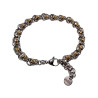 Exclusieve Bicolor RVS Verweven Ringarmband Handgemaakt Verstelbaar