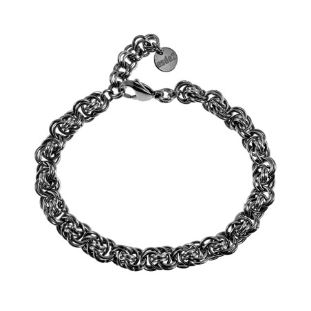 Exclusieve Gepolijst RVS Verweven Ringarmband Handgemaakt Verstelbaar
