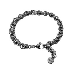 Exclusieve Gepolijst RVS Verweven Ringarmband Handgemaakt Verstelbaar