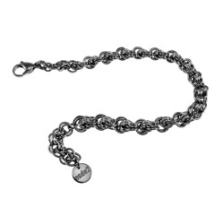 Exclusieve Gepolijst RVS Verweven Ringarmband Handgemaakt Verstelbaar