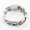 Gedetailleerde 316L Roestvrijstalen Schakelarmband