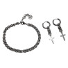 Unisex RVS Armband met Dubbele Ringsschakels Handgemaakt - Verstelbaar