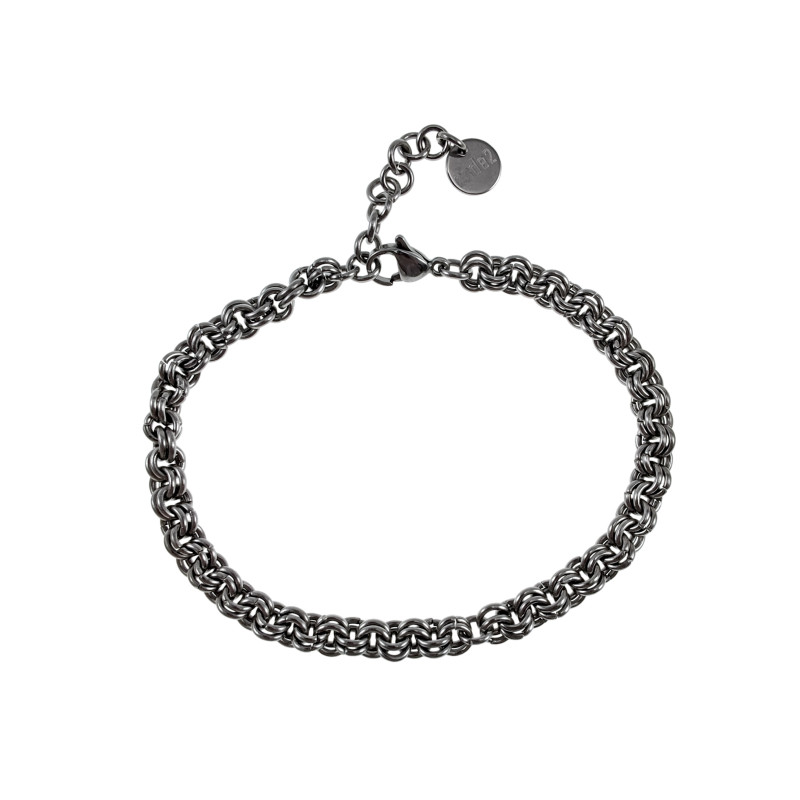 Unisex RVS Armband met Dubbele Ringsschakels Handgemaakt - Verstelbaar Unisex RVS Armband met Dubbele Ringsschakels Handgemaakt - Verstelbaar
