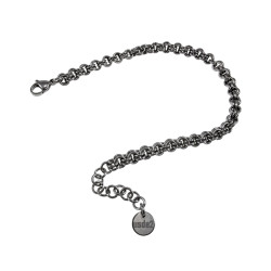 Unisex RVS Armband met Dubbele Ringsschakels Handgemaakt - Verstelbaar