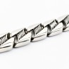 Gedetailleerde 316L Roestvrijstalen Schakelarmband