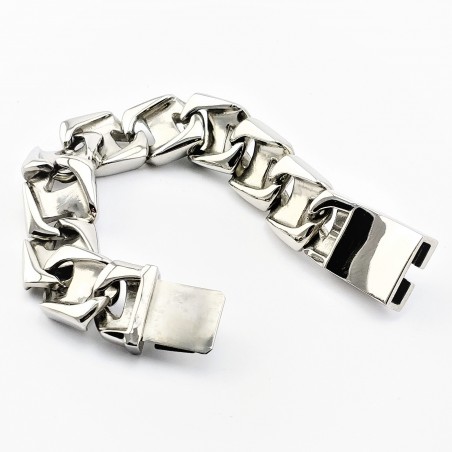 Gedetailleerde 316L Roestvrijstalen Schakelarmband