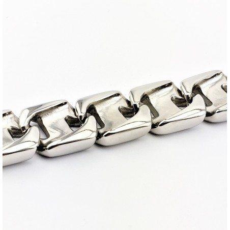 Gedetailleerde 316L Roestvrijstalen Schakelarmband