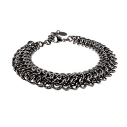 RVS Armband met Perzische Drakenschub Weving Verstelbaar 15cm tot 19cm