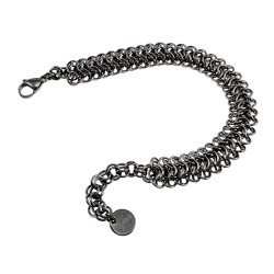 RVS Armband met Perzische Drakenschub Weving Verstelbaar 15cm tot 19cm