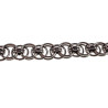 RVS Armband met Celtisch Gewevenschakels en Amber Kattenoog Handgemaakt