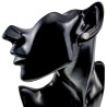 Unisex 8mm Oorknoppen met Fonkelende Zirkonia -  Goudkleur RVS
