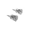 RVS Oorknoppen met Fonkelende Zirkonia -  8mm Ronde Oorbellen Unisex
