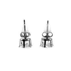 RVS Oorknoppen met Fonkelende Zirkonia -  8mm Ronde Oorbellen Unisex