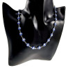 Dames RVS Symbolische Ketting met 8mm Blauw  Turkse Oog - Verstelbaar
