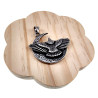 60cm x 3mm RVS Jasseron-Ketting + Grote Adelaar Hanger Unisex