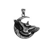 60cm x 3mm RVS Jasseron-Ketting + Grote Adelaar Hanger Unisex