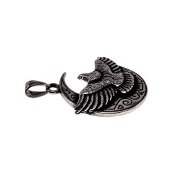 60cm x 3mm RVS Jasseron-Ketting + Grote Adelaar Hanger Unisex