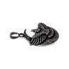 60cm x 3mm RVS Jasseron-Ketting + Grote Adelaar Hanger Unisex