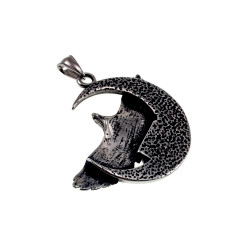 60cm x 3mm RVS Jasseron-Ketting + Grote Adelaar Hanger Unisex