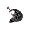 60cm x 3mm RVS Jasseron-Ketting + Grote Adelaar Hanger Unisex