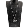 60cm x 3mm RVS Jasseron-Ketting + Grote Adelaar Hanger Unisex