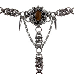 Exclusieve RVS Armband met Tijgeroog en Ring 20,4mm - 16cm tot 19cm