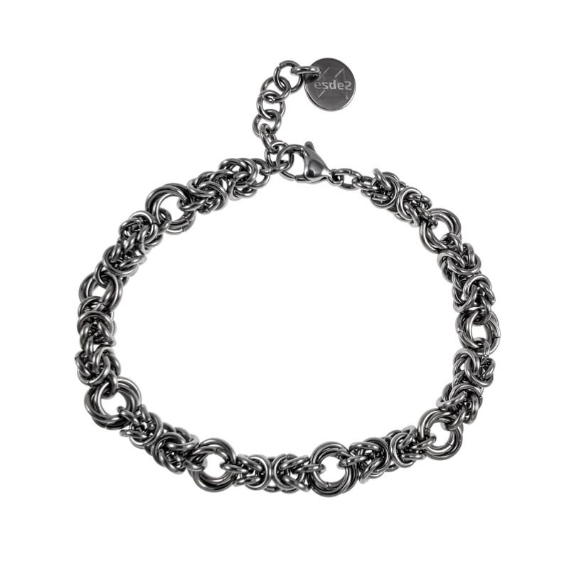 esde2 RVS Bitazino Schakelarmband Unisex - Verstelbaar 16 tot 19cm esde2 RVS Bitazino Schakelarmband Unisex - Verstelbaar 16 tot 19cm