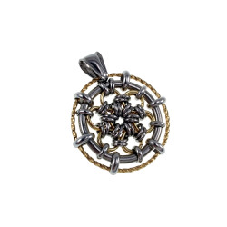 Ketting + Bloemhanger Dames - Verguld RVS - Handgemaakt door esde2