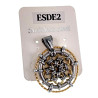 Ketting + Bloemhanger Dames - Verguld RVS - Handgemaakt door esde2