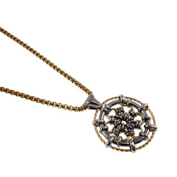 Ketting + Bloemhanger Dames - Verguld RVS - Handgemaakt door esde2