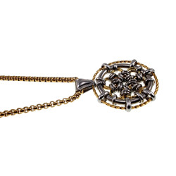 Ketting + Bloemhanger Dames - Verguld RVS - Handgemaakt door esde2