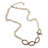 Gold Plated RVS - Ovale Schakelketting met T-Sluiting Als Versiering