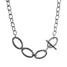 Gepolijst RVS Ovale Schakelketting met T-Sluiting Als Versiering Dames