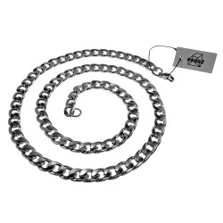 copy of 60cm x 8mm Gourmet Ketting Heren - Verouderd RVS - Schakelketting