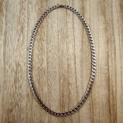 copy of 60cm x 8mm Gourmet Ketting Heren - Verouderd RVS - Schakelketting