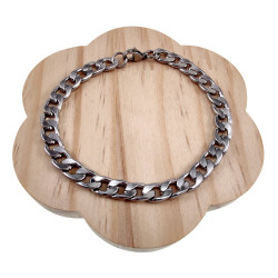 Armband Uniseks - Gepolijst RVS - Cubaanse Schakelarmband 19cm x 7,5mm
