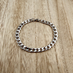 Armband Uniseks - Gepolijst RVS - Cubaanse Schakelarmband 19cm x 7,5mm